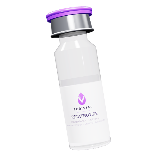 Retatrutide research peptide vial